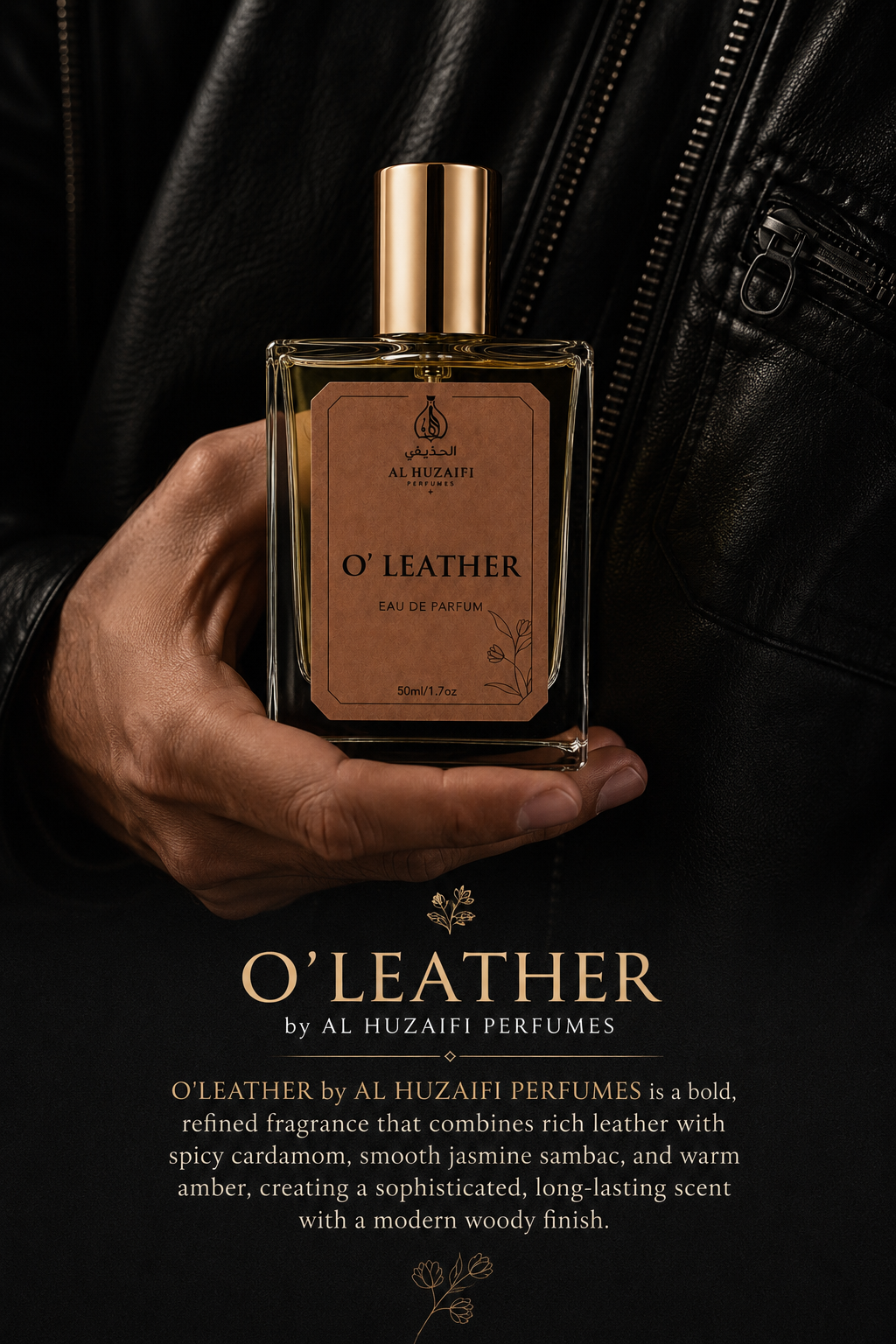 AL HUZAIFI O'LEATHER Perfume | Eau De Parfum | 50ml