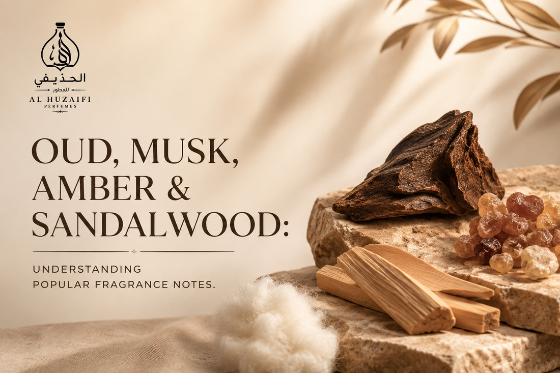 Four Essential Fragrance Notes: Oud, Musk, Amber & Sandalwood