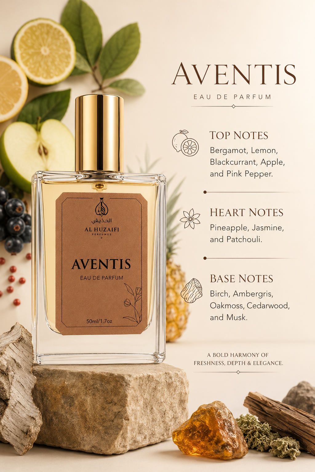 AL HUZAIFI AVENTIS Perfume | Eau De Parfum | 50ml