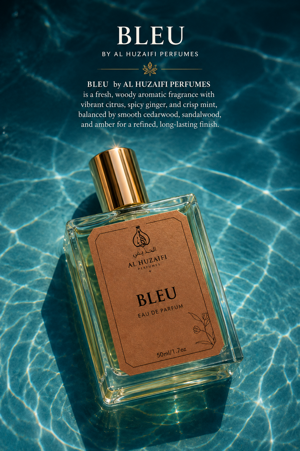 AL HUZAIFI BLEU Perfume | Eau De Parfum | 50ml