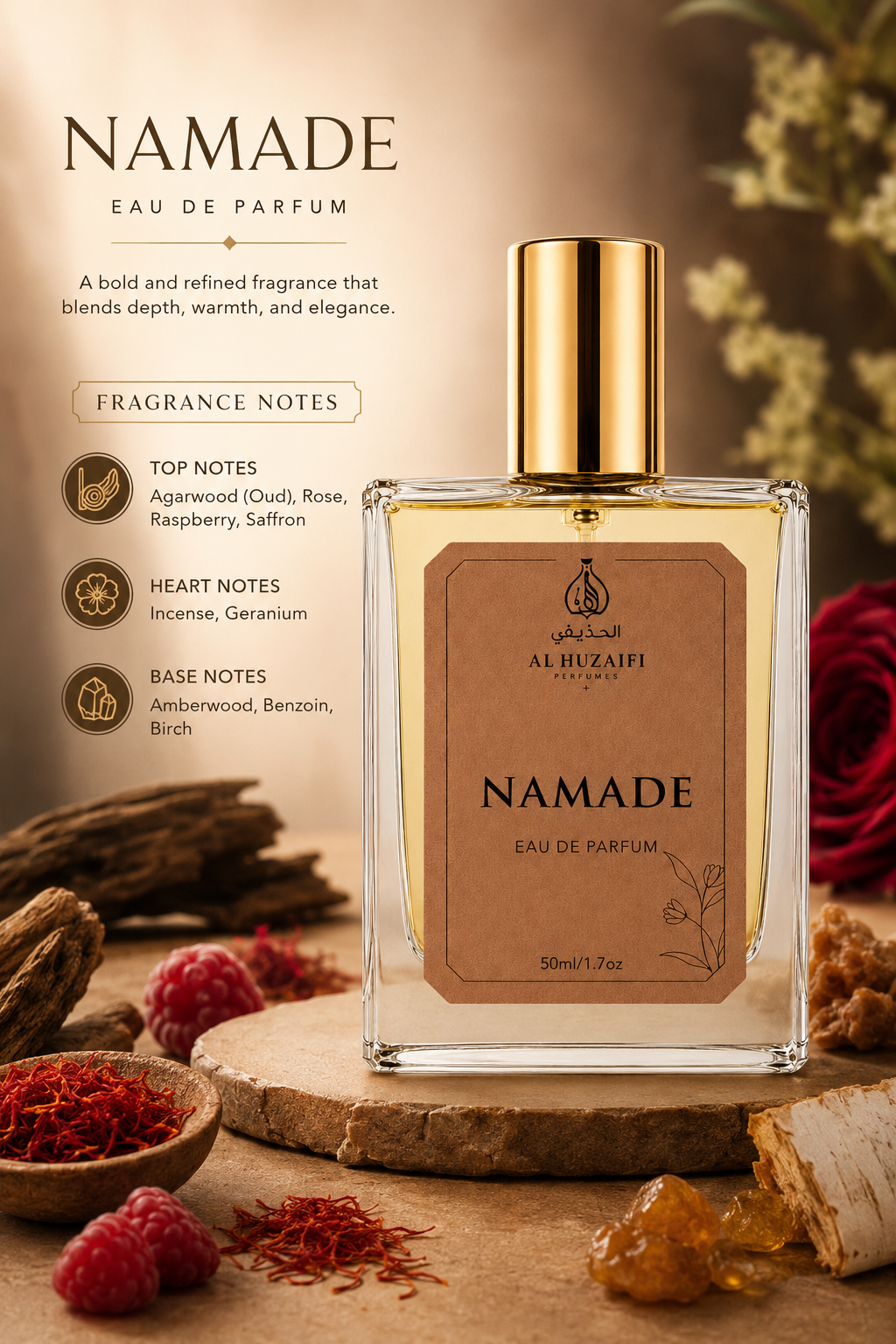 AL HUZAIFI NAMADE Perfume | Eau De Parfum | 50ml