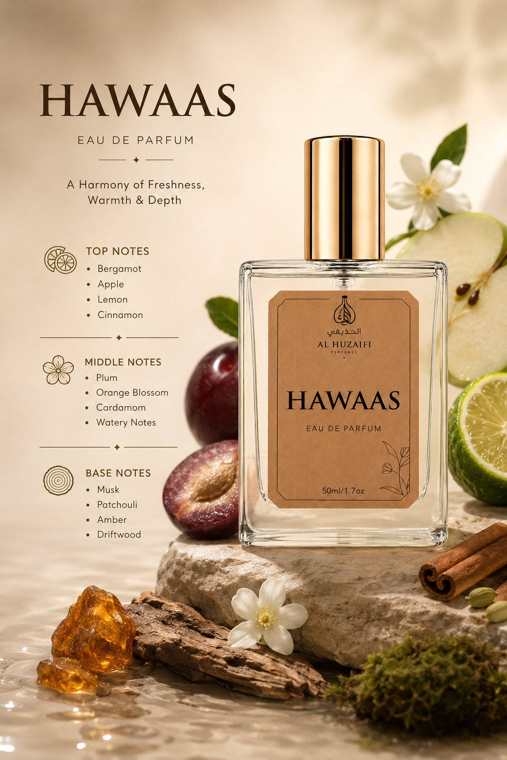 AL HUZAIFI HAWAAS Perfume | Eau De Parfum | 50ml