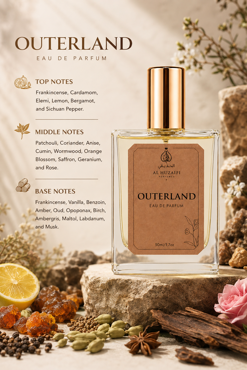 AL HUZAIFI OUTERLAND Perfume | Eau De Parfum | 50ml