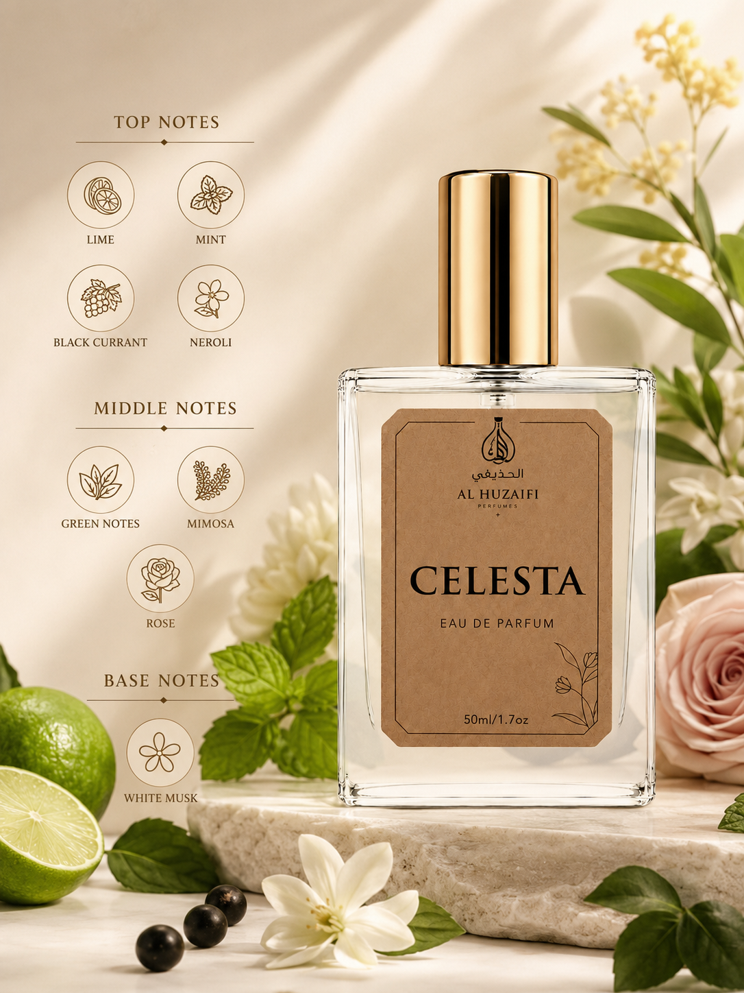 AL HUZAIFI CELESTA Perfume | Eau De Parfum | 50ml