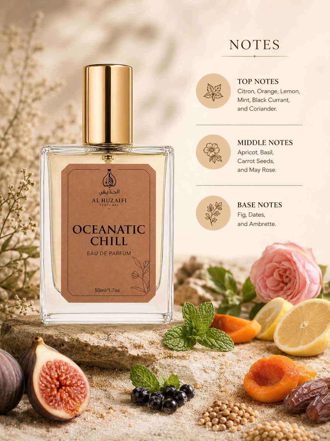 AL HUZAIFI OCEANATIC CHILL Perfume | Eau De Parfum | 50ml
